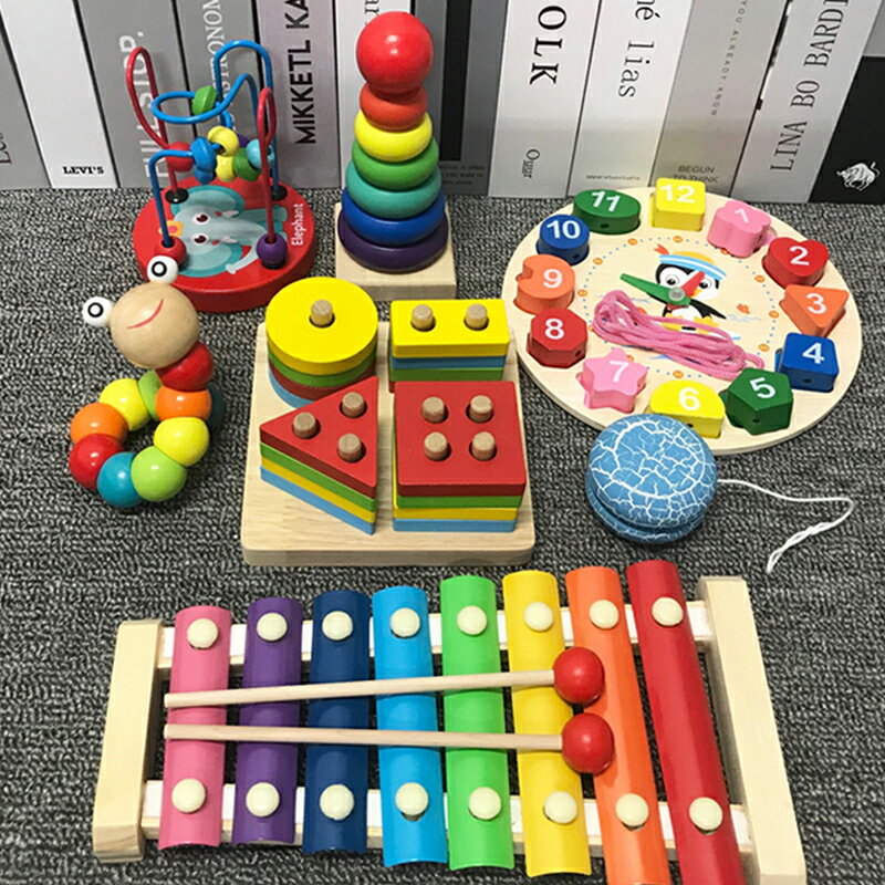 手敲琴男孩女孩寶寶兒童益智音樂玩具 1-3歲嬰兒敲打擊八音小木琴