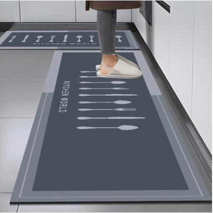 厨房地垫吸水垫防滑防油门口耐脏脚垫防水家用免洗可擦易打理地毯