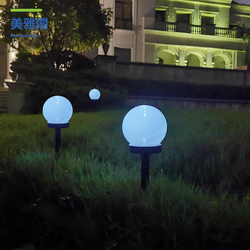熱銷快發 LED戶外草坪燈 花園景觀庭院地插波波球燈 別墅家用景觀燈 庭院裝飾myg9111