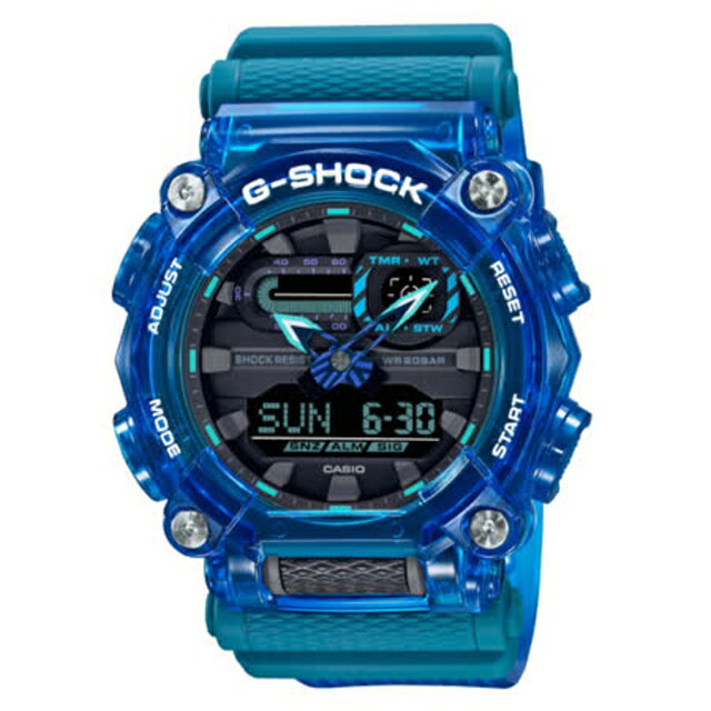 送禮首選★CASIO G-SHOCK 狂放搖滾雙顯腕錶 GA-900SKL-2A 附提袋【全館滿額折價★APP下單點數4倍送】線上購買享 實體門市同步服務