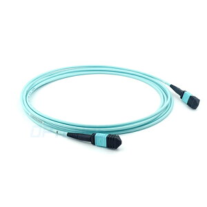 [2美國直購] 3m Length 50/125 Multimode OM3 MPO Fiber Trunk Cable， 12 Fiber， Female， Type B， LSZH