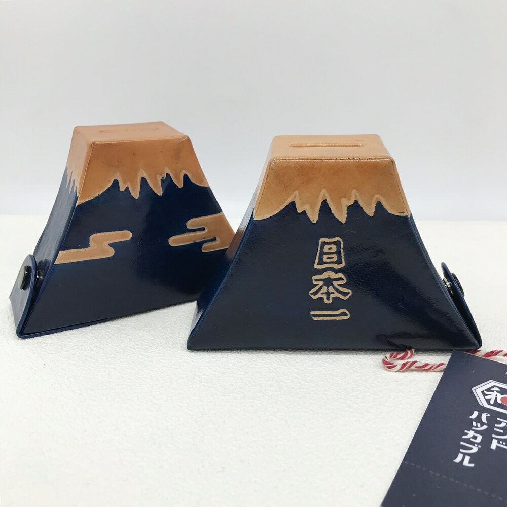 日本進口 富士山造型真皮存錢筒｜小鶴日貨