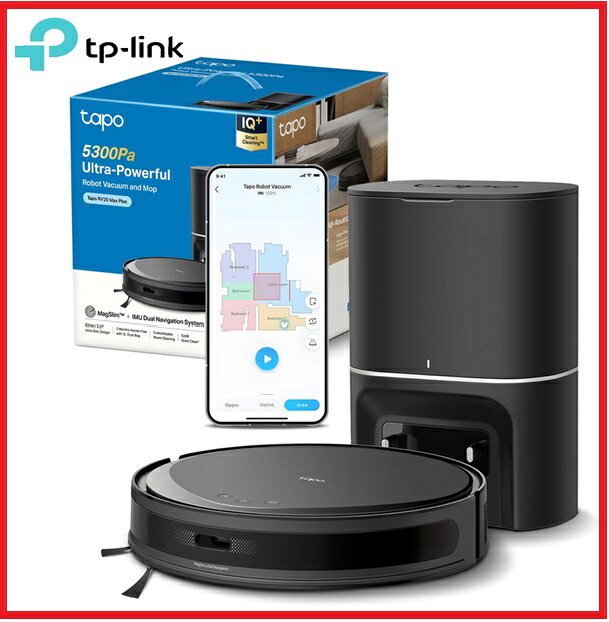 TP-LINK Tapo RV20 Max Plus 5300Pa 超強吸力 MagSlim™ LiDAR 二合一掃地機器人+智慧型自動集塵座 Ver:1.0