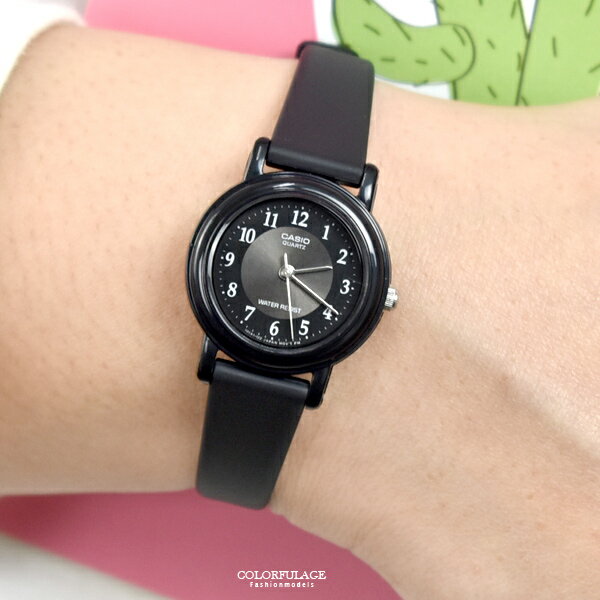 CASIO手錶 小圓灰面數字矽膠錶【NECA6】