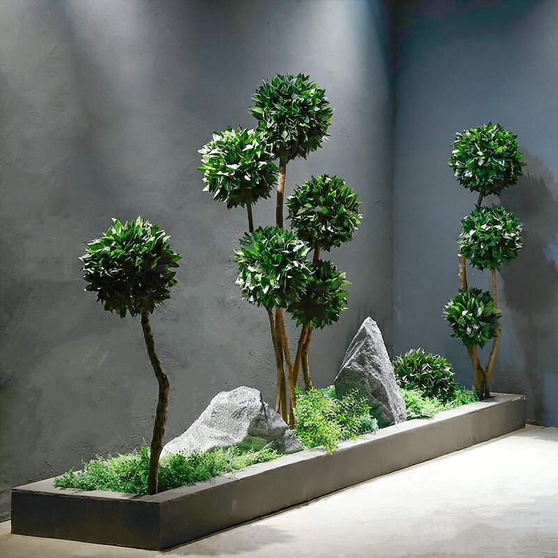 仿真植物室內大型假綠植北歐米蘭球盆栽北歐擺件客廳落地造景裝飾