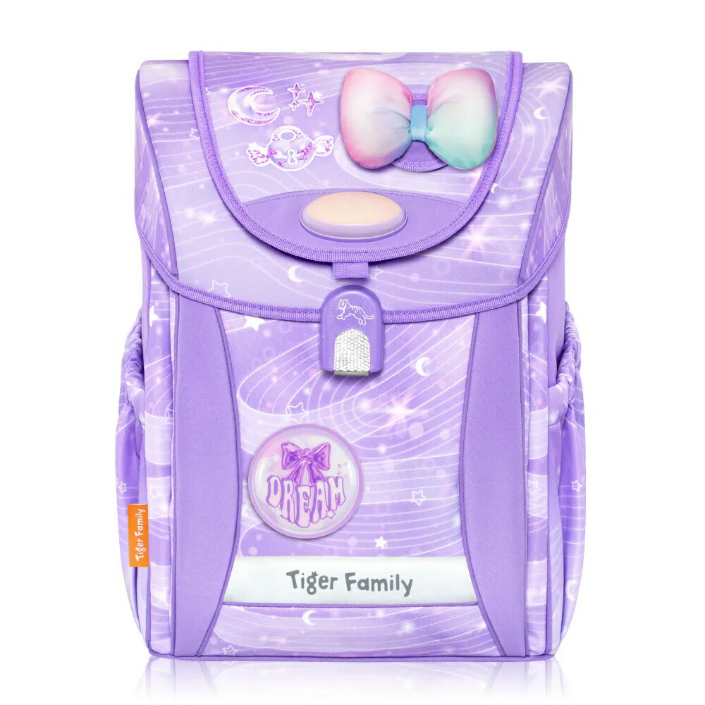 Tiger Family 學院風 護童安全燈 超輕量護脊書包 Pro 2S- 紫漾星河 H8835 (TGJY-090A)
