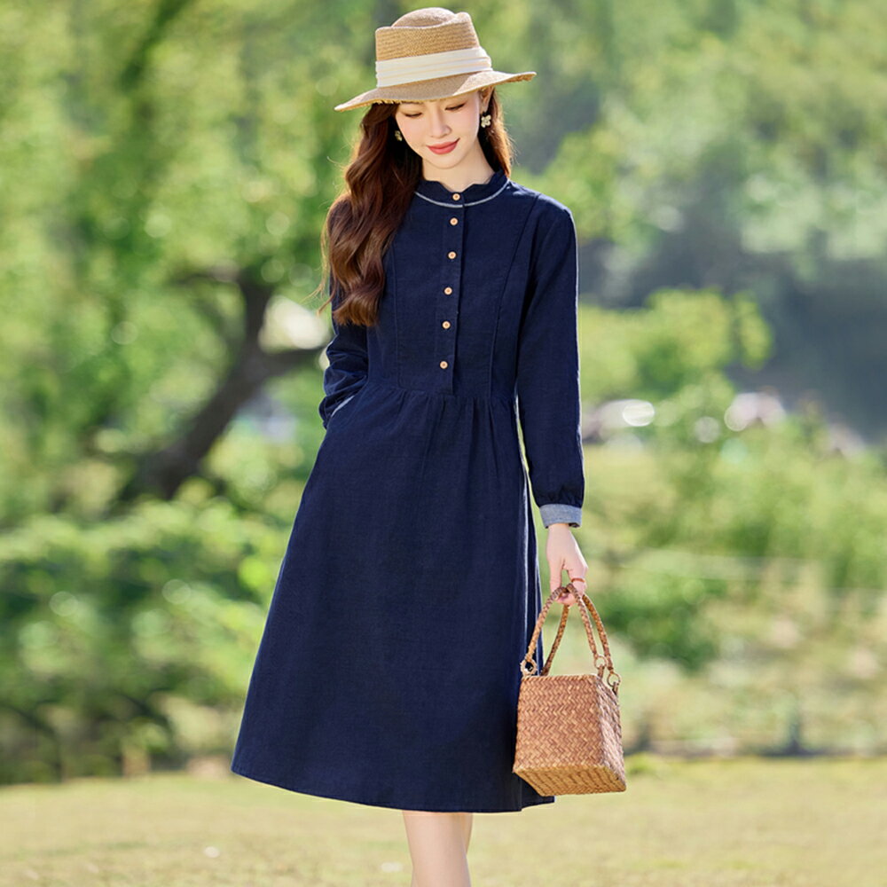 ＊ORead＊韓版燈芯絨洋裝(圖片色M~2XL)【限定加碼✿全館滿額再折】