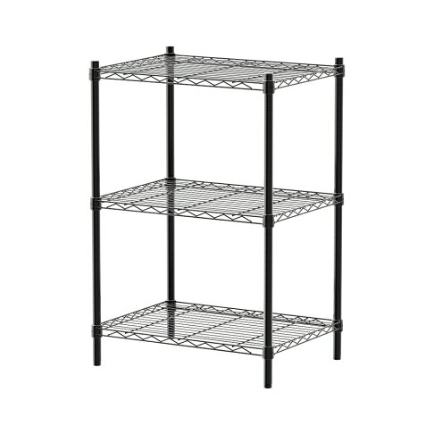 收納架/置物架/鐵架 輕型 60x45x90cm三層烤漆黑波浪架 dayneeds 1