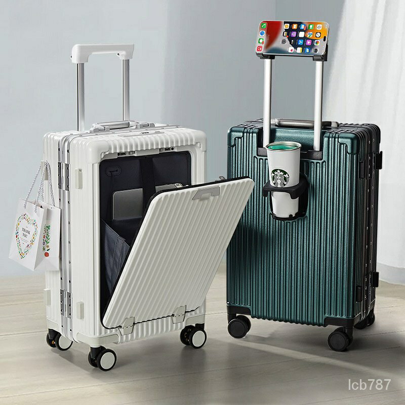 多24寸密碼行李箱印logo旅行箱18寸拉桿箱鋁框20寸登機箱 W33W