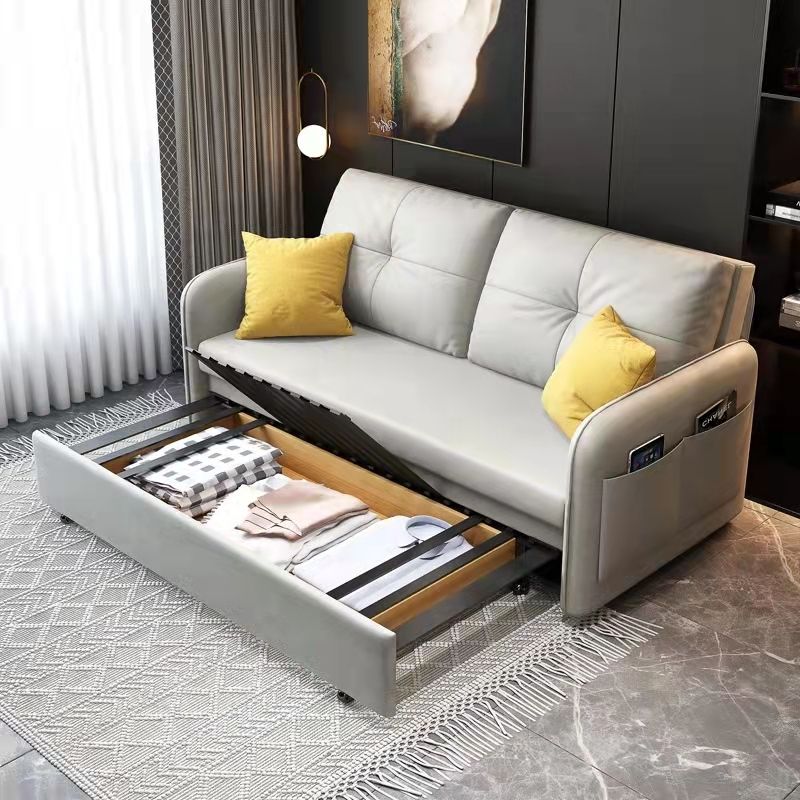 免運 折疊沙發床沙發床可折疊多功能臥室小戶型免洗科技布現代可儲物沙發床
