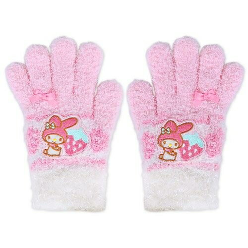 【震撼精品百貨】My Melody 美樂蒂 美樂蒂女童用可愛針織保暖手套(草莓)#84614 震撼日式精品百貨