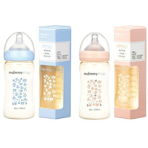 媽咪小站mammy shop 台灣製造 母感體驗PPSU防脹氣哺育奶瓶 寬口徑 250ml 88510