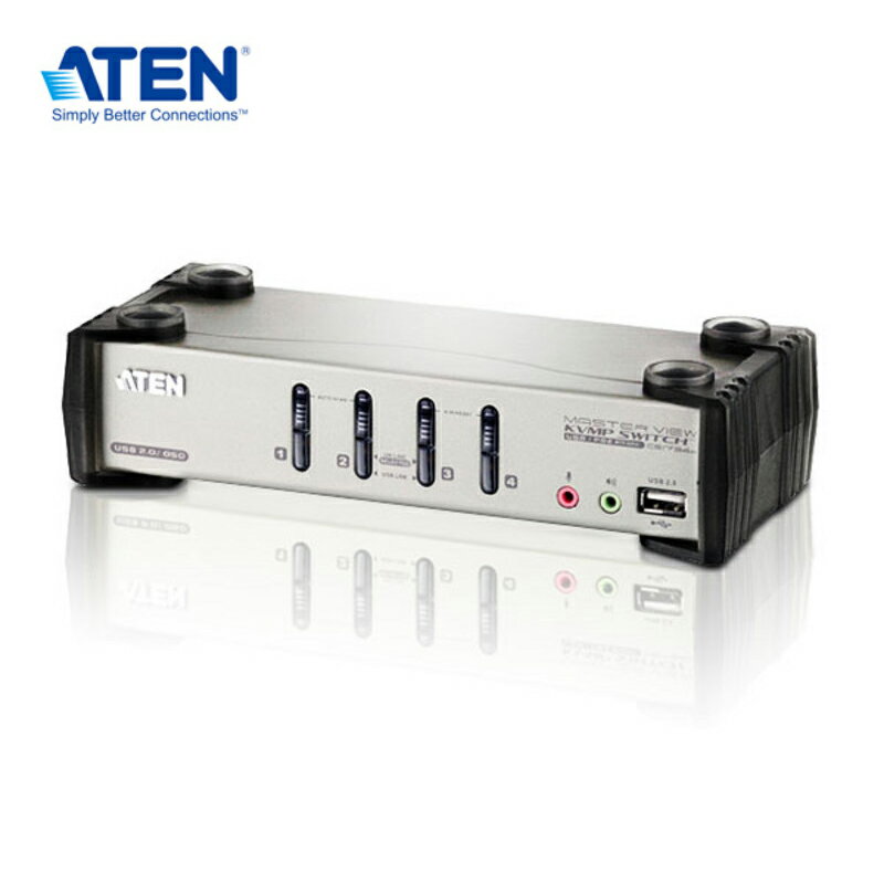 【預購】ATEN CS1734B 4埠PS/2-USB VGA/音訊 KVMP™多電腦切換器(具備OSD功能)