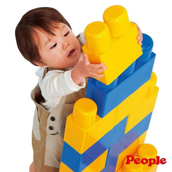麗嬰兒童玩具館～日本People-全身體感大積木Neo-大組合的兒童傢俱