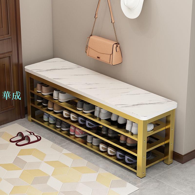 【免運費】穿鞋椅 鋼木進門穿鞋凳休息凳可坐式換鞋凳家用門口長條儲物鞋櫃收納鞋架