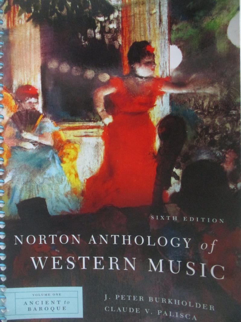 【書寶二手書T9／音樂_XDW】Norton Anthology of Western Music_Burkholder