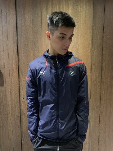 美國百分百 全新真品 Puma 風衣外套防風外套bmw 聯名款男衣外套賽車夾克防風連帽深藍ao94 美國百分百 Rakuten樂天市場