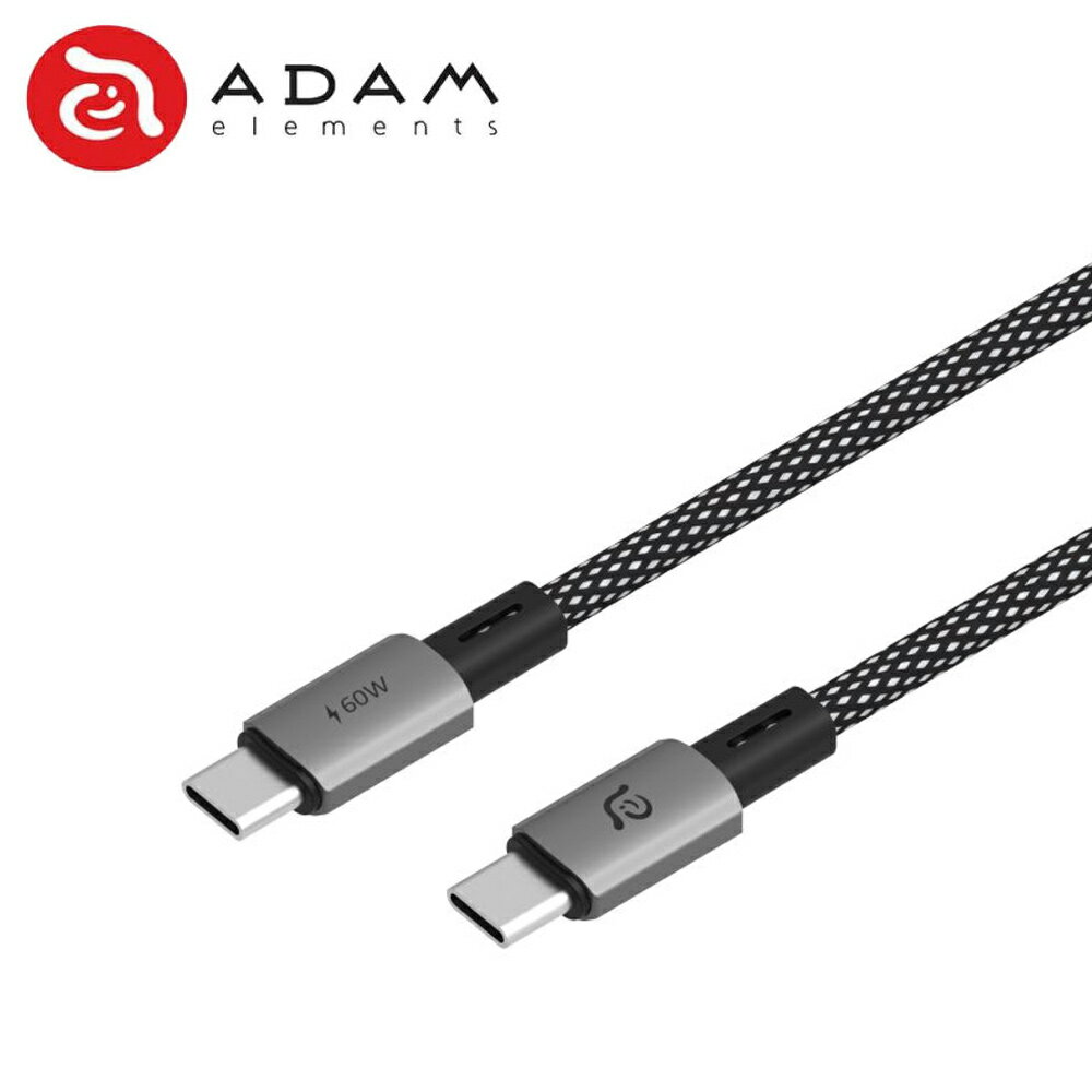 ADAM 亞果元素 CASA MS100 USB-C to C 磁吸收納 100cm 傳輸線 60W Type-C
