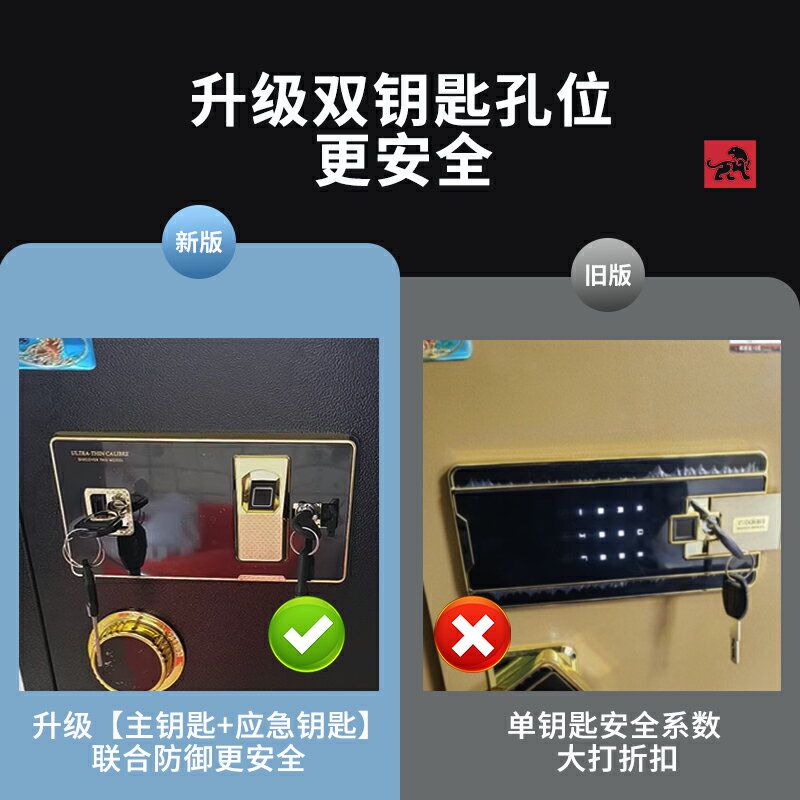 虎牌2025新款保險櫃家用小型搬不走看不出來密碼保險箱床頭櫃一體辦公室隱藏式衣櫃防盜家庭嵌入式迷你可固定
