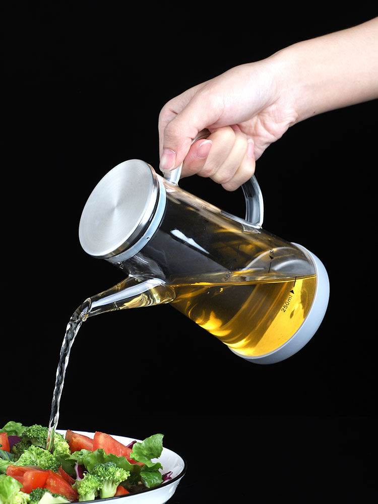 大容量高硼硅玻璃油壺裝醬油醋調料瓶儲油罐家用廚房不掛油的油瓶| 協貿