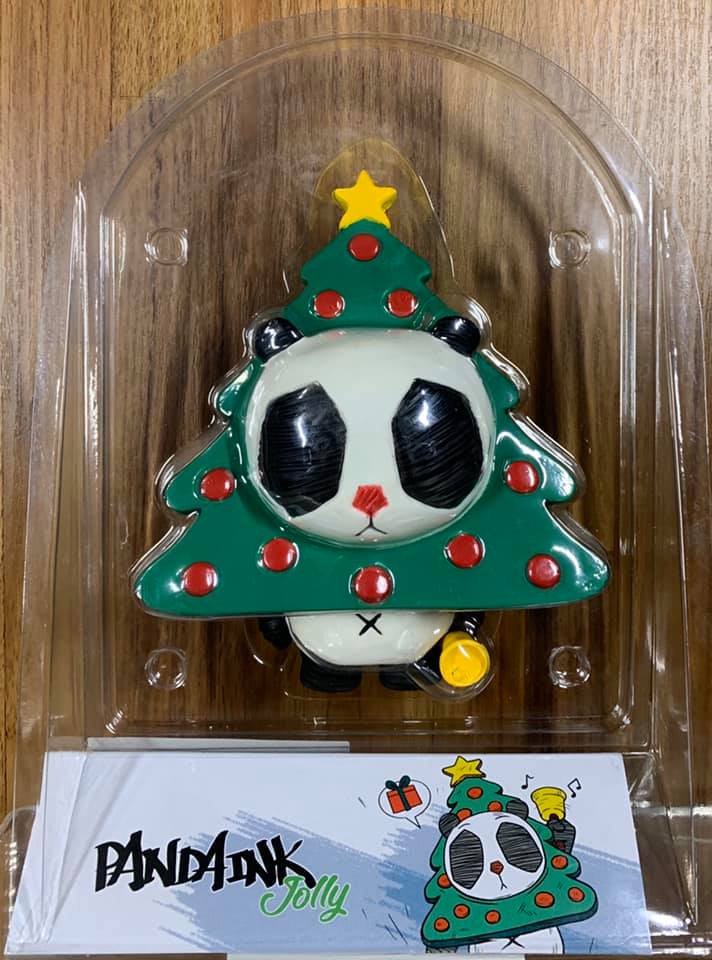 ☆勳寶玩具舖【現貨】PANDA INK [JOLLY] 熊貓：聖誕樹 4吋 Mighty Jaxx X CACOOCA 設計師玩具