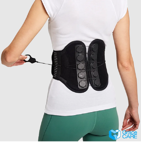 台灣製造Grace CARE 倍思親easyfort 省力透氣短版三合一滑輪護腰 1