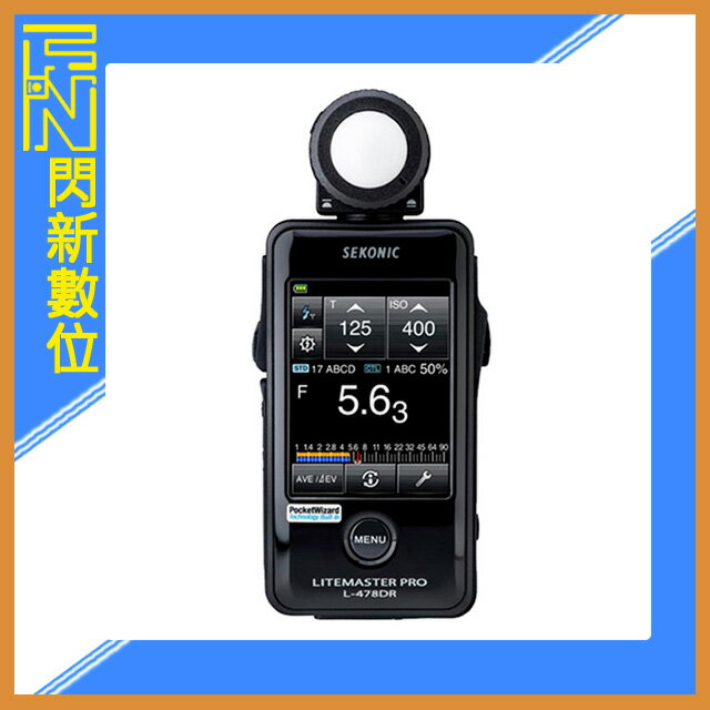 搶券最高折320｜SEKONIC L-478DR 觸控式 測光表 攝影 電影(L478DR,公司貨)