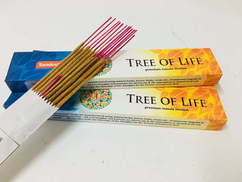 [綺異館] 印度香 生命樹 15克 SANDESH TREE OF LIFE 迷人香料香 線香