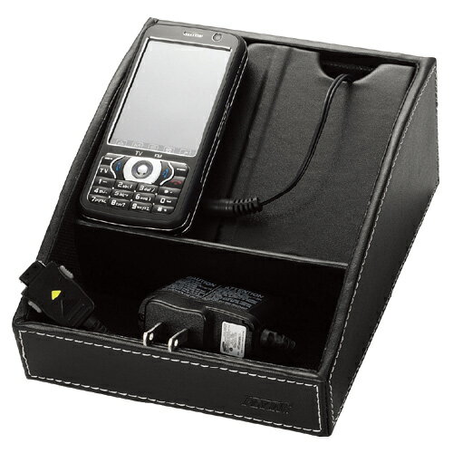 【史代新文具】波德徠爾 HCS-1116 皮質手機收納/充電盒