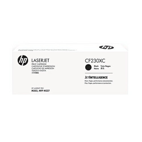 HP 黑色原廠碳粉匣(高印量) / 個 CF230XC 30X