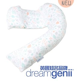 英國 Dreamgenii 多功能孕婦枕/側睡枕/抱枕/哺乳枕（繽紛花園）【紫貝殼】