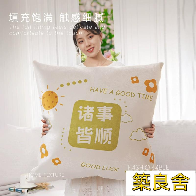 抱枕 靠枕 大抱枕套 方形卡通超大號簡約抱枕沙發客廳床頭靠墊靠枕套可拆洗枕套子含芯