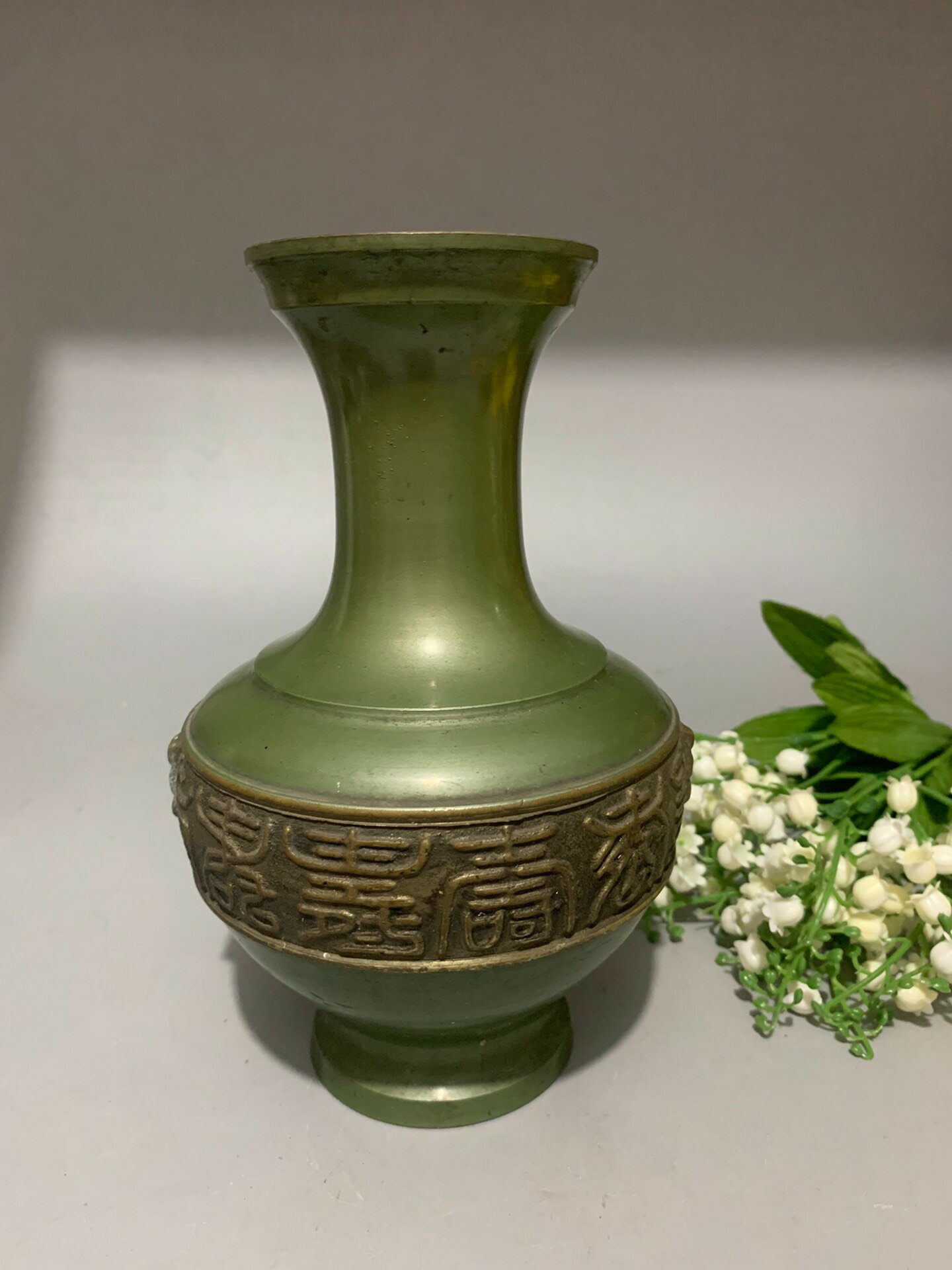 日本回流 銅器 銅花瓶 高崗銅器 花瓶1025