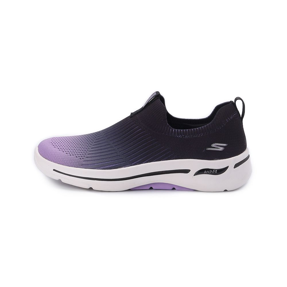 SKECHERS GO WALK ARCH FIT 套式休閒鞋 黑紫 124885BKLV 女鞋