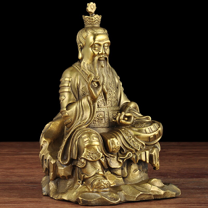 純銅太上老君神像三清道祖神像元始天尊仙家供奉道教祖師銅像擺件| 協貿