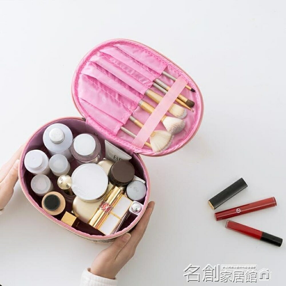 化妝包大容量防水韓國旅行化妝品收納包小號便攜化妝箱手提可愛 名創家居館
