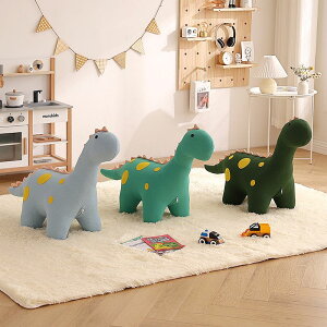 兒童坐凳 動物恐龍針織款萌牛凳 卡通可愛動物凳 子家用創意寶寶座椅