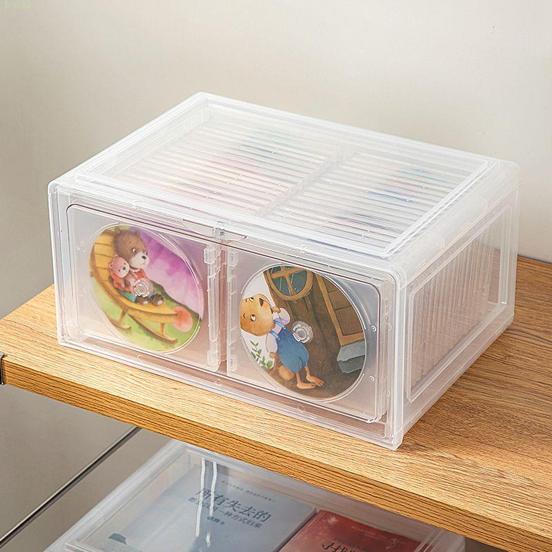 CD收納盒光碟展示架dvd碟片光碟櫃專輯收藏箱漫畫書唱片保護盒子