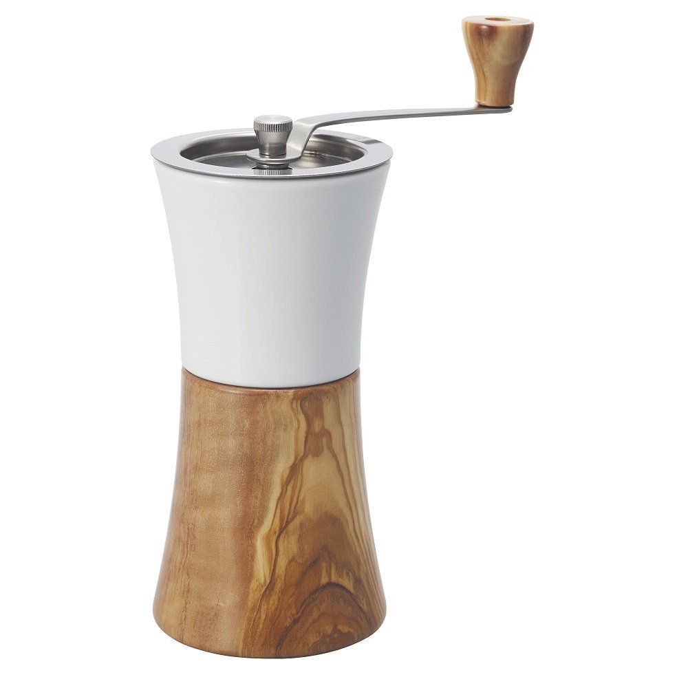 日本公司貨 HARIO MCW-2 OV 陶瓷刀 橄欖木 手搖式磨豆器 陶瓷天然木 可調整咖啡研磨粗細