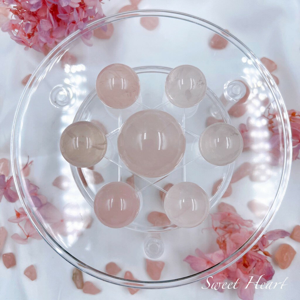 Sweet Heart 田芯好物精選⭐️ 高品質 天然粉晶七星陣 辦公桌上必備✨招人緣桃花 生意緣超值價! 5