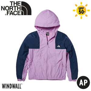 【The North Face 女 抗UV防曬外套 AP《紫》】5JXI/防風防曬可打包連帽外套/衝鋒衣