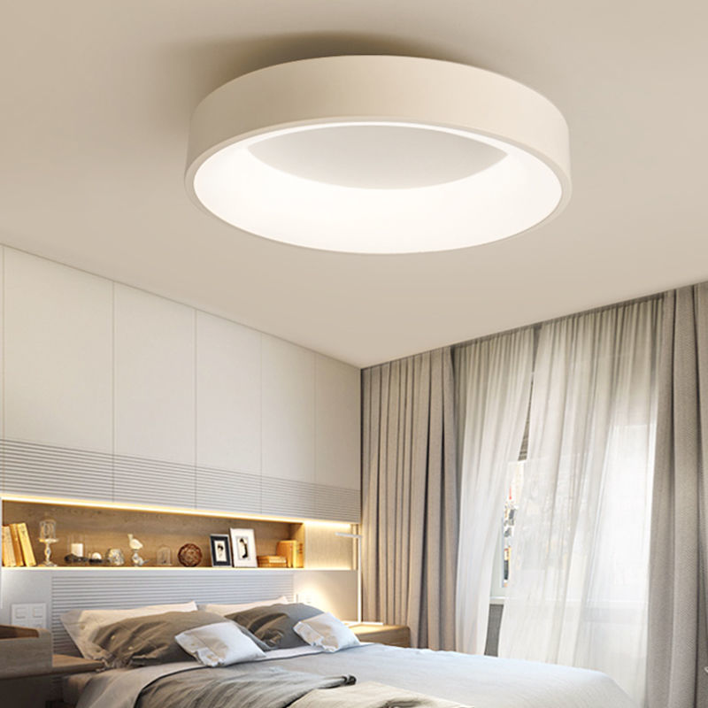燈具臥室燈現代簡約圓形吸頂燈房間燈北歐極簡小客廳燈2022年新款