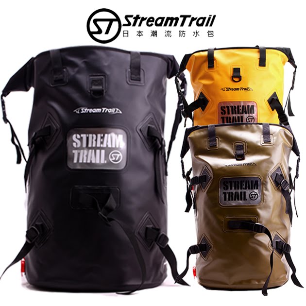高機能性【Stream Trail】60L雙肩背包 超大容量 高度防水 材質堅韌 休閒旅行 包包 後背包 防水包