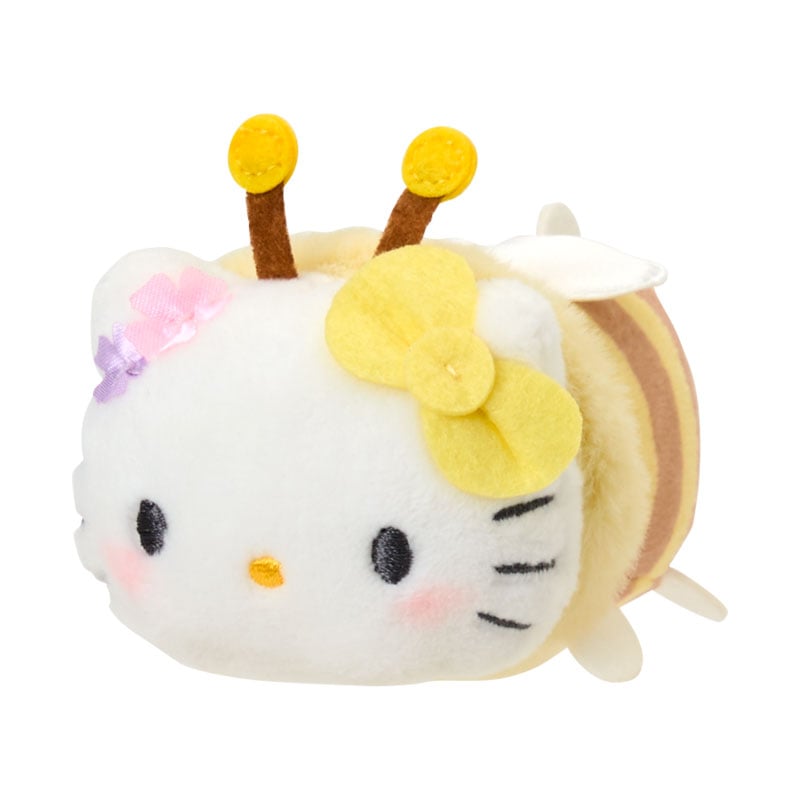 asdfkitty*KITTY 蜜蜂 造型絨毛玩偶-可當包包吊飾 掛飾-日本正版