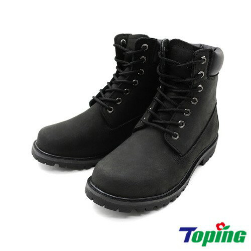 Toping 專業馬丁鞋｜牛巴戈皮製經典工作靴/P728黑/踢不爛的鞋/經典黃靴-黃金大靴/MIT台灣製造
