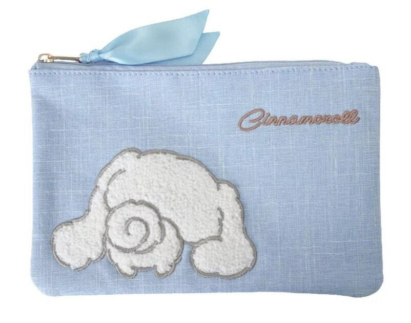 【震撼精品百貨】大耳狗 Cinnamoroll~日本三麗鷗Sanrio 大耳狗尼龍小物收納包(粉緞帶款)*14019