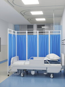 醫用屏風隔斷醫院醫療診所衛生室美容鐵布藝推拉移動折疊帶輪折屏