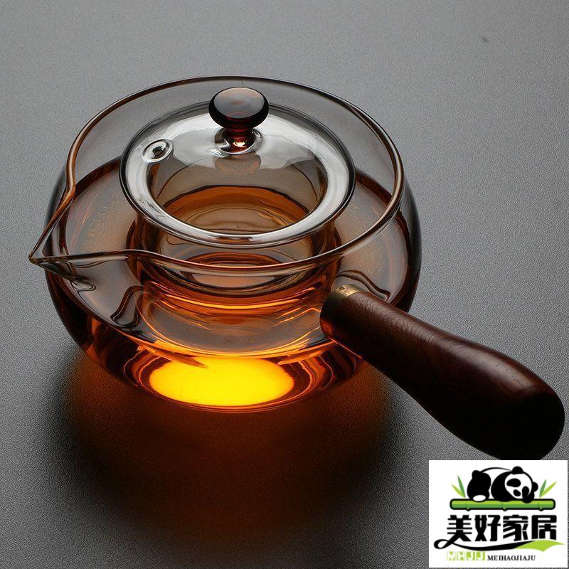 【良品舎】全館免運 開發票 保售後 茶具 茶壺 側把煮茶壺耐熱加厚玻璃過濾煮茶器家用茶具套裝電陶爐煮茶沖茶器