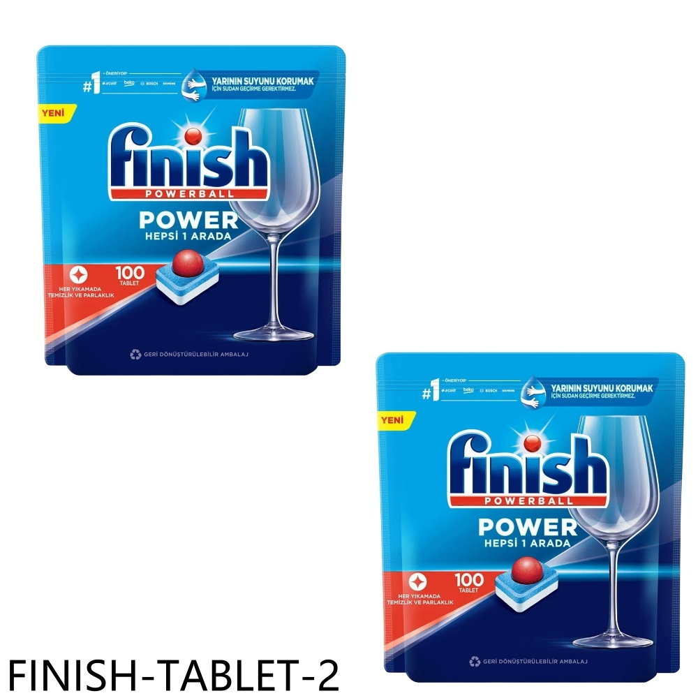 APP下單4%點數★FINISH【FINISH-TABLET-2】洗碗錠200入全效合一洗碗塊洗滌球2盒組洗碗機配件