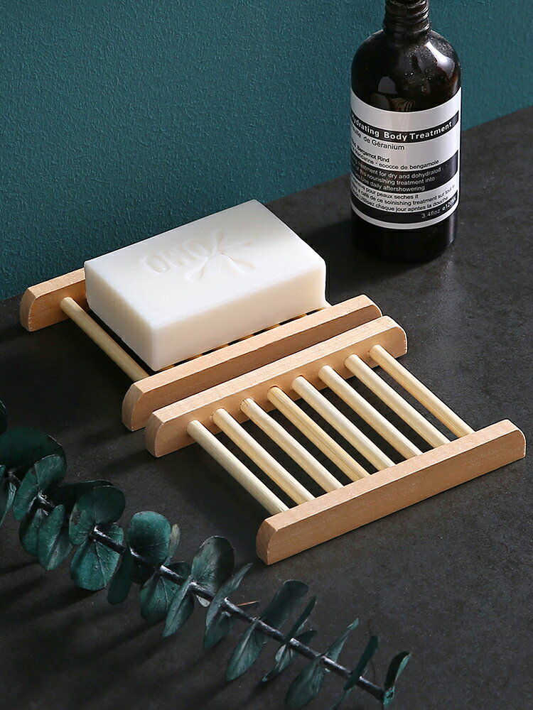創意木質肥皂托盤香皂盒手工皂架實木衛生間廁所瀝水肥皂架